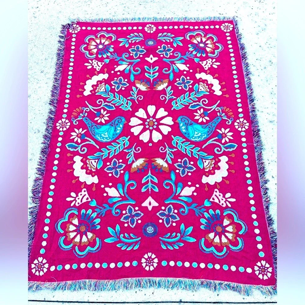 Free People-Reversible Tapestry Blanket